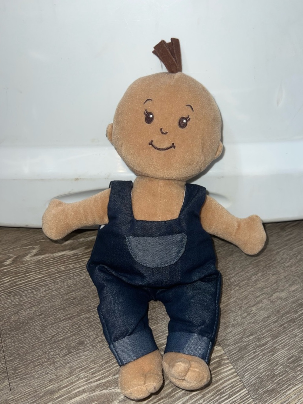 Manhattan Toy Wee Baby Stella Tiny Farmer 12" Soft Baby Doll Preowned